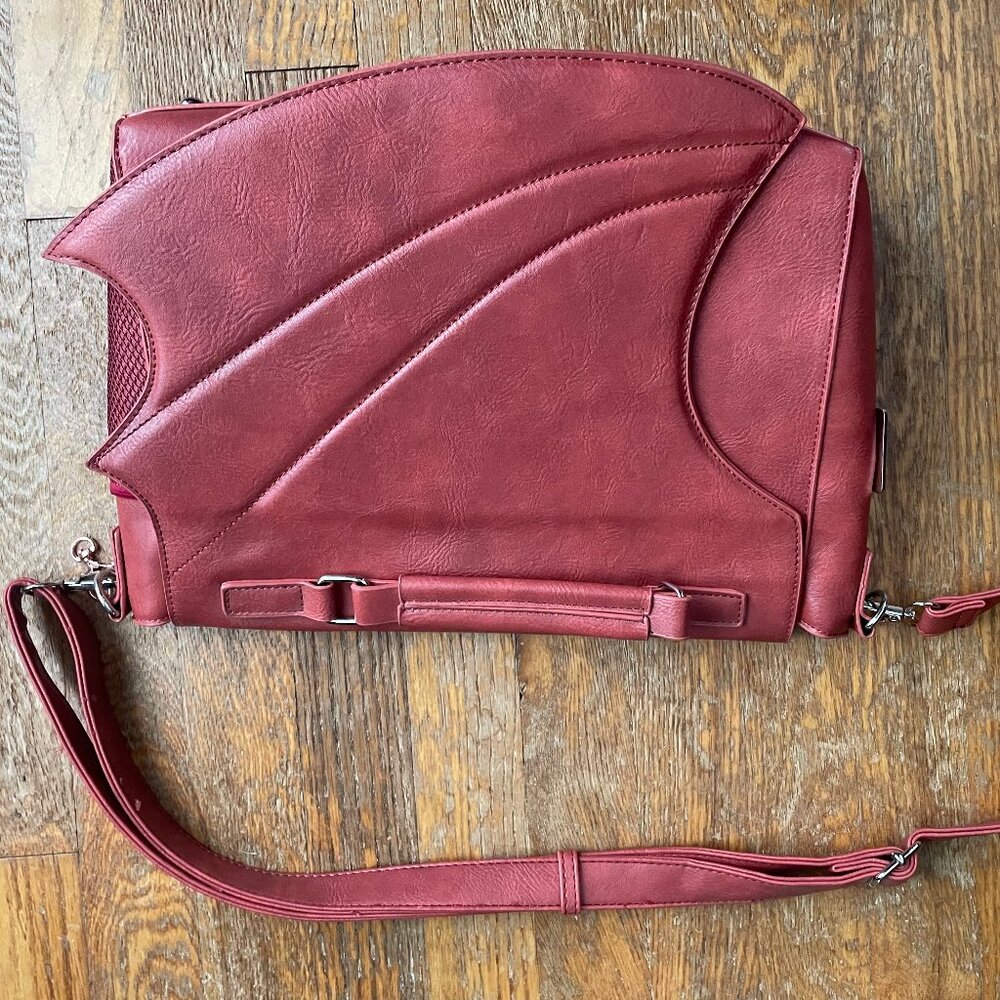 NWOT Sly Bonsai Faux Rust Vegan Leather Dragon Ita Bag Purse